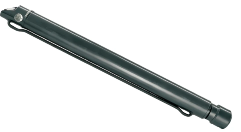 Telescopic hydraulic cylinder designed for extending a vehicle hooklift arm assembly